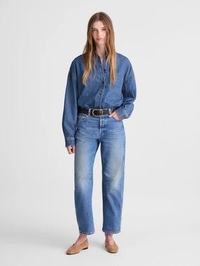 MADEWELL Darted Barrel leg jeans (tall)